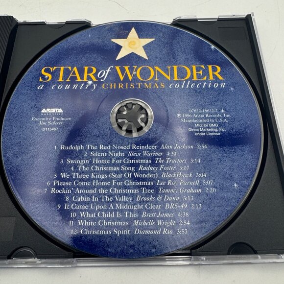 Star Of Wonder Country Christmas Collection CD Alan Jackson Brooks Dunn Diamond - Picture 3 of 4